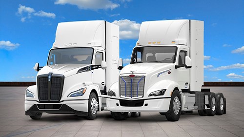 Kenworth T680 and Peterbilt 579 Hydrogen Fuel Cell Trucks