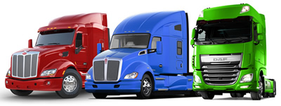 Peterbilt Model 579, Kenworth T680, DAF XF Euro 6