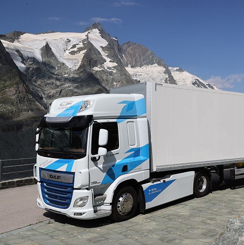 DAF CF Electric Truck on Grossglockner Alpine Road