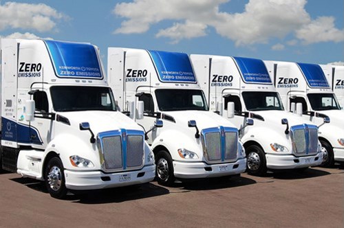 Kenworth T680E Hydrogen Fuel Cell Trucks